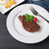 9 Inch Round Salad Plate – Pearl White Porcelain Plate for Salads, Appetizers, Main Dishes & More