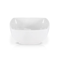 Pearl White Fruit Bowls 12 oz – 5 Inch Square, Premium Porcelain