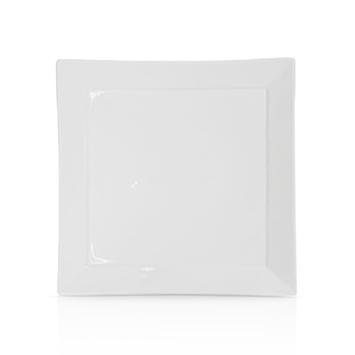 7 Inch Square Dessert Plate – Pearl White Porcelain Plate for Cakes, Pastries, Snacks, Salads
