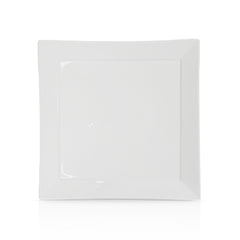 7 Inch Square Dessert Plate – Pearl White Porcelain Plate for Cakes, Pastries, Snacks, Salads