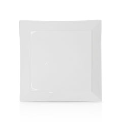 Pearl White Dessert Plates – 7 Inch Square, Premium Porcelain