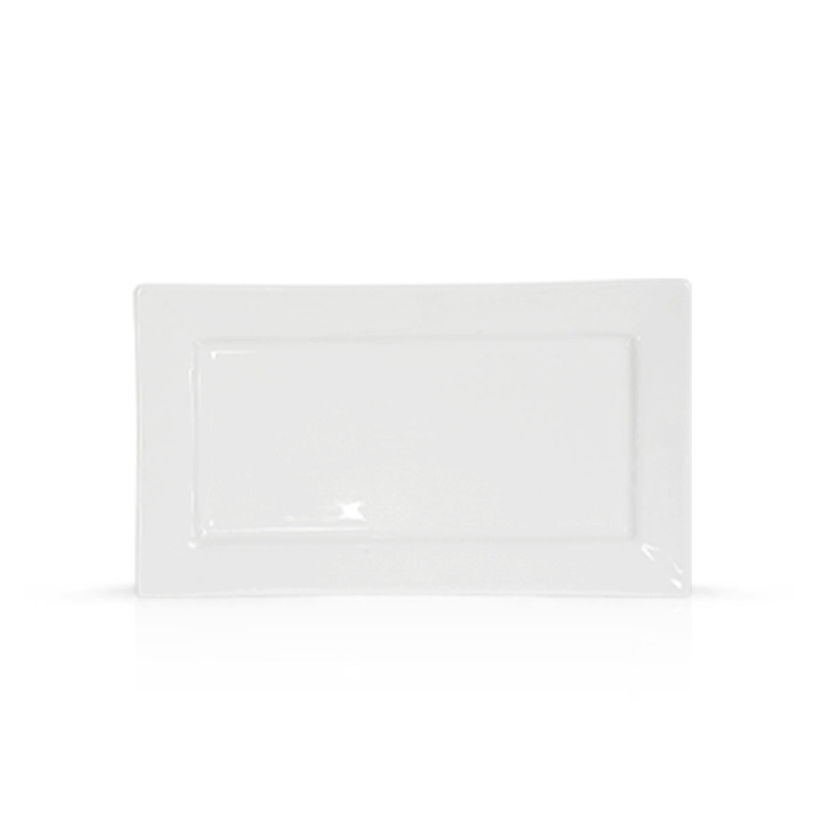 14 Inch Rectangular Serving Platter – Pearl White Porcelain Dinnerware for Parties & Home Use