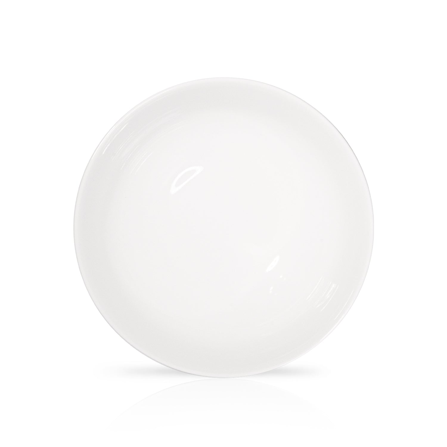 flat round dinner plate