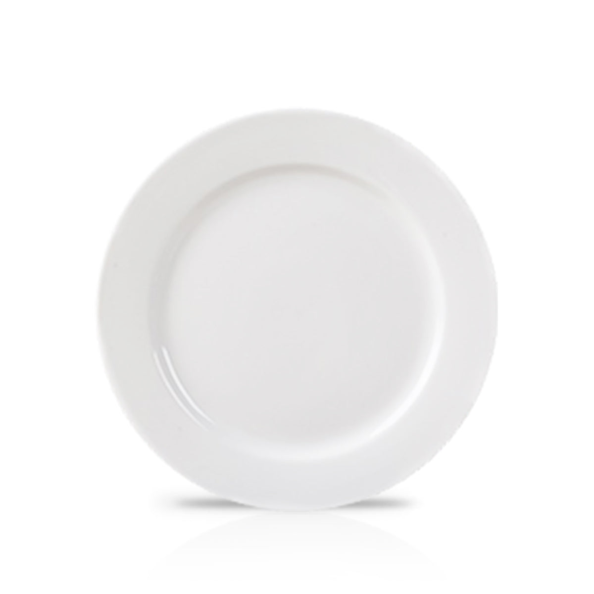 10 Inch Round Dinner Plate – Pearl White Porcelain Plate for Main Courses, Salads & Appetizers