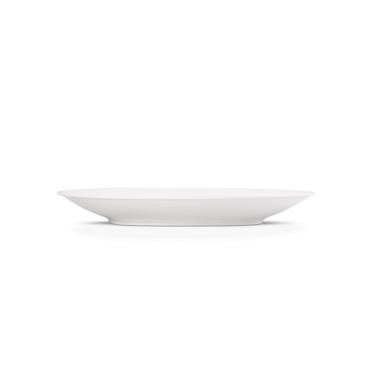 Pearl White Serving Platters – 14 Inch Flat Round, Premium Porcelain
