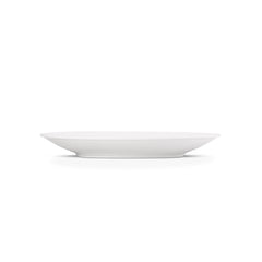 Pearl White Serving Platters – 14 Inch Flat Round, Premium Porcelain