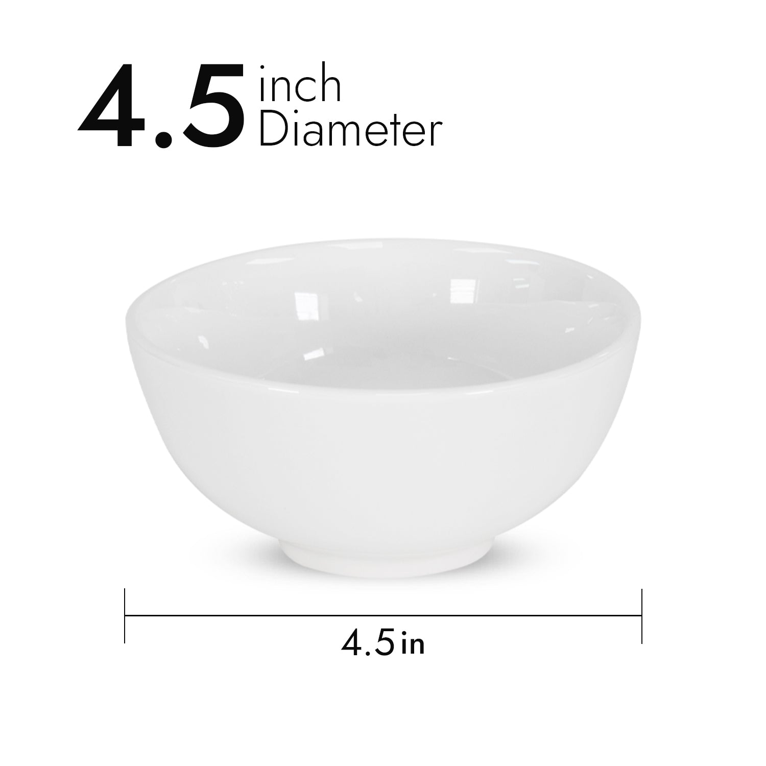 6 Inch Rice Bowl TPK Porcelain 4.5