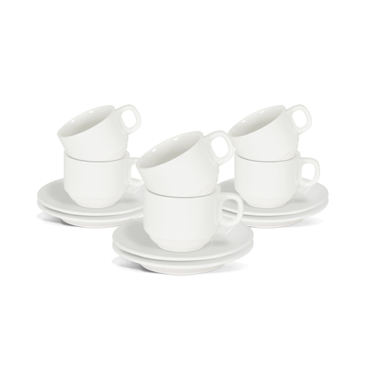 3 oz Tea Cup with Saucer – Elegant Round Shape, Ideal for Espresso, Tea, & Small Beverages