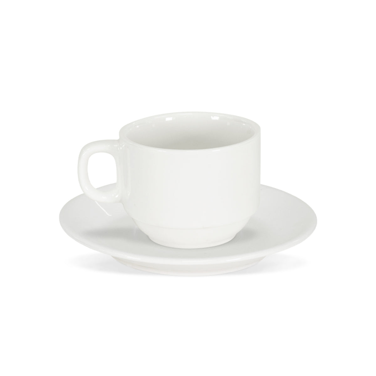 3 oz Tea Cup with Saucer – Elegant Round Shape, Ideal for Espresso, Tea, & Small Beverages