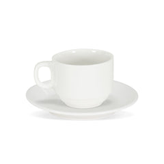 3 oz Tea Cup with Saucer – Elegant Round Shape, Ideal for Espresso, Tea, & Small Beverages