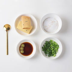 3.5 Inch Round Sauce Dish – Pearl White Porcelain Side Dish for Serving Dips and Condiments